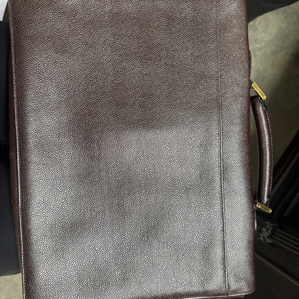 Chanel Caviar Brown Briefcase